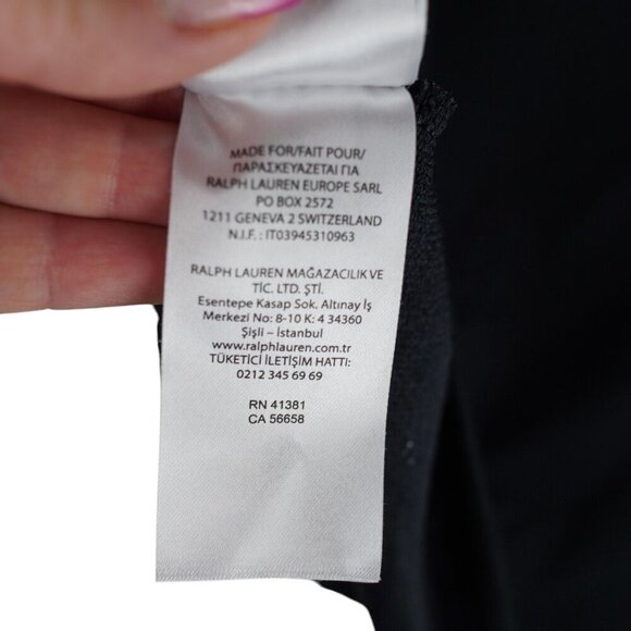 Lauren Ralph Lauren Womens Black Track-Stripe T-Shirt Size L - Picture 9 of 10